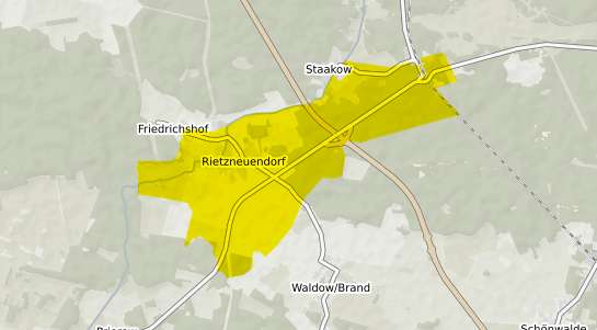Immobilienpreisekarte Rietzneuendorf Staakow Rietzneuendorf